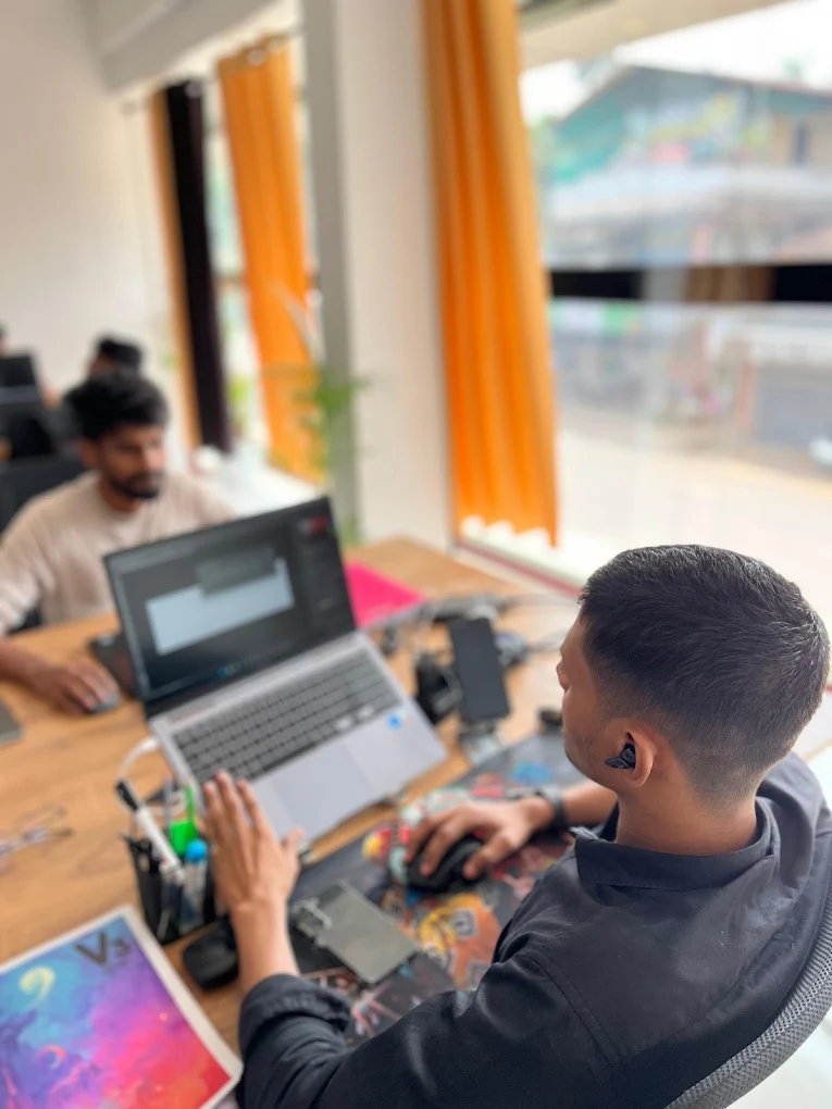 Senior UI/UX Designer working on the project